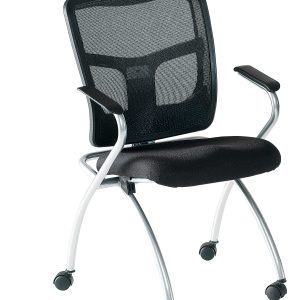 Modern chair with cushioned seat