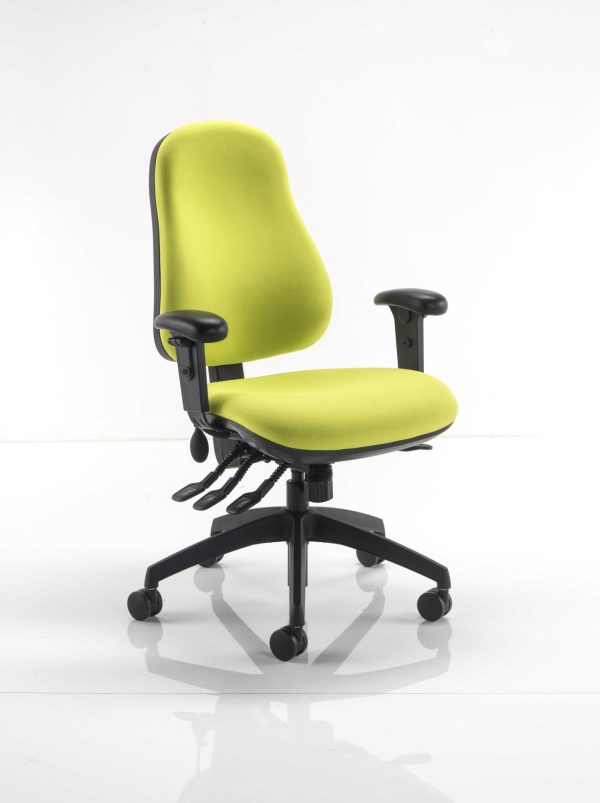 Modern chair with cushioned seat