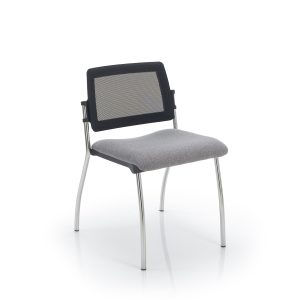 Modern chair with cushioned seat