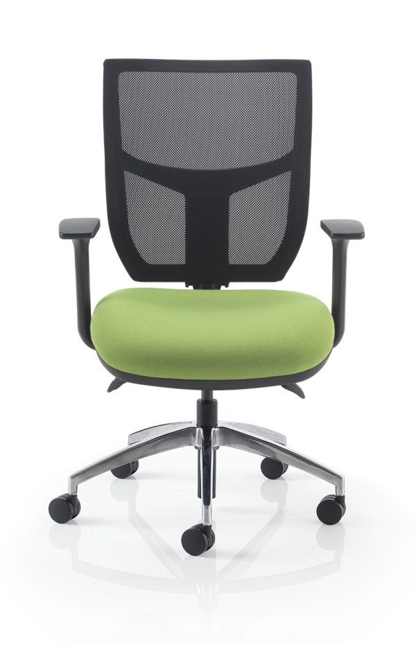 Modern chair with cushioned seat