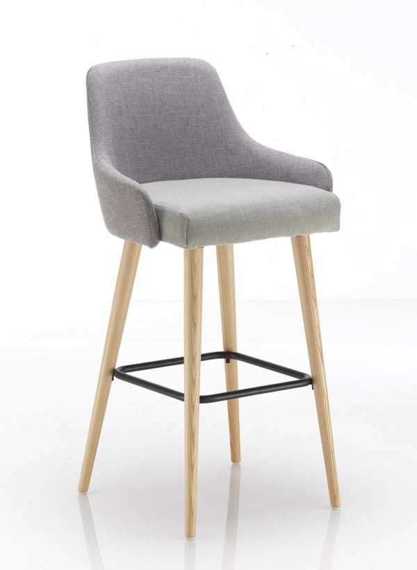 Modern chair with cushioned seat