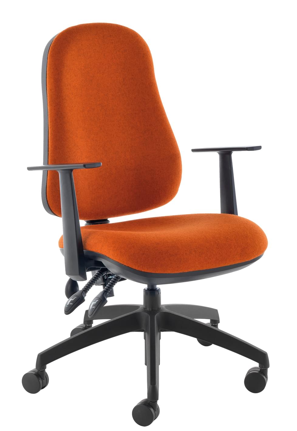Modern chair with cushioned seat