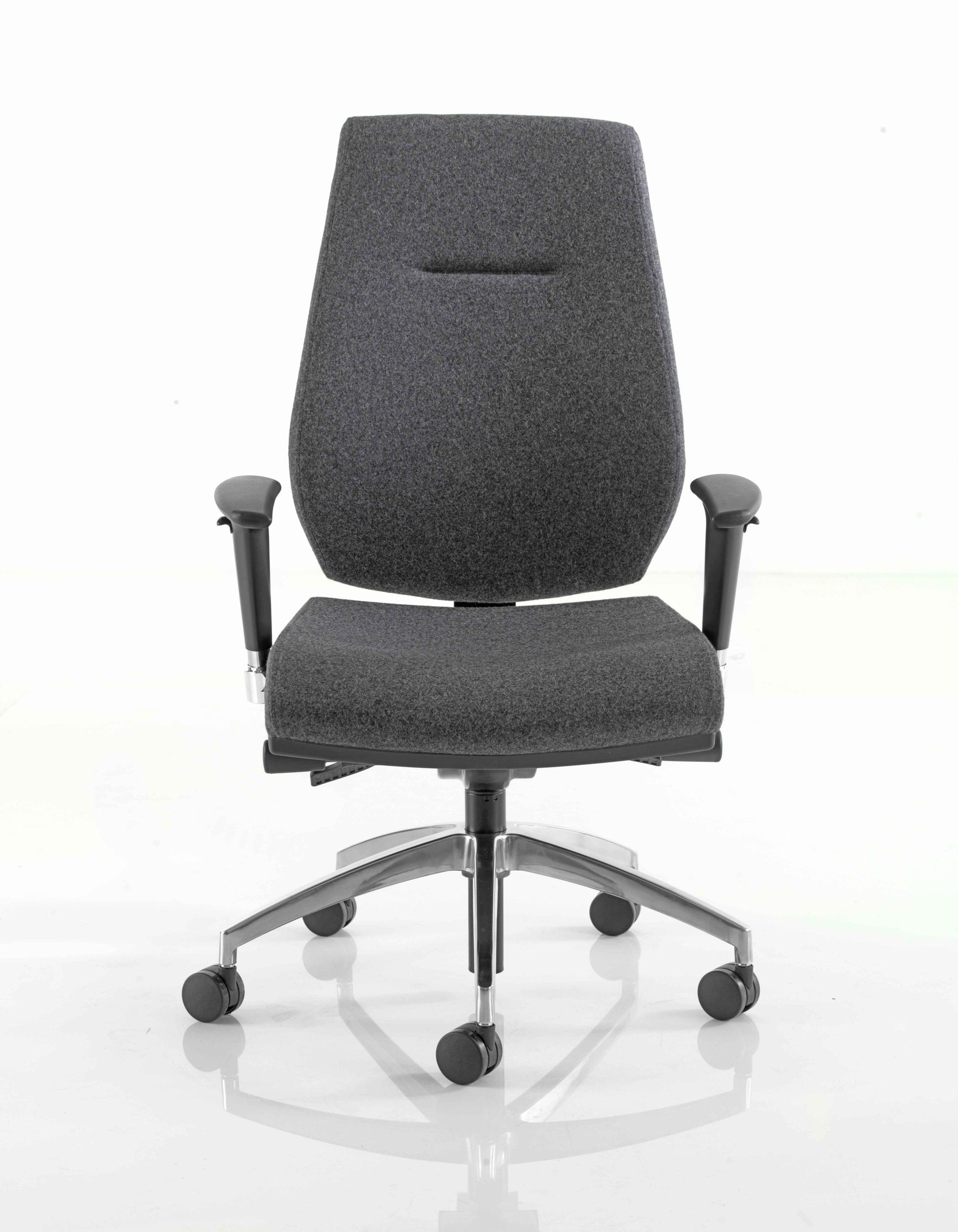 Modern chair with cushioned seat